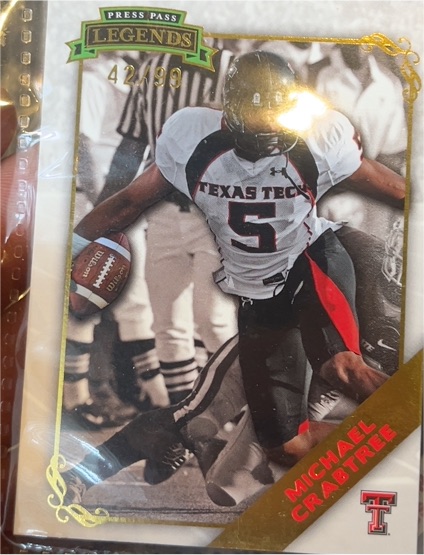 2009 Press Pass Legends #42 Michael Crabtree — front