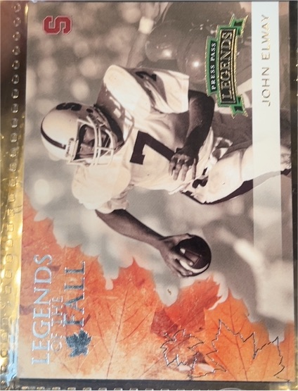 2009 Press Pass Legends Legends of the Fall #LOF18 John Elway — front