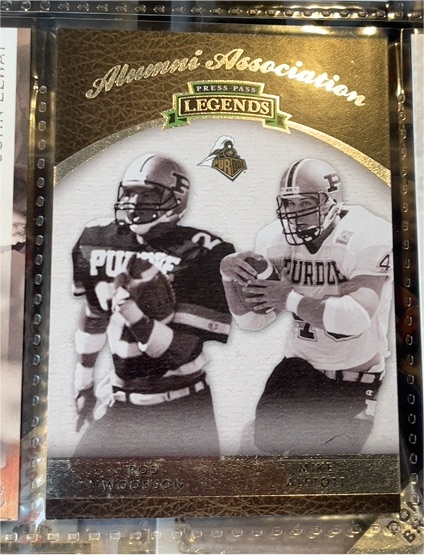 1997 Press Pass Legends Alumni Association Bobby Woodson & Mike Phipps — front