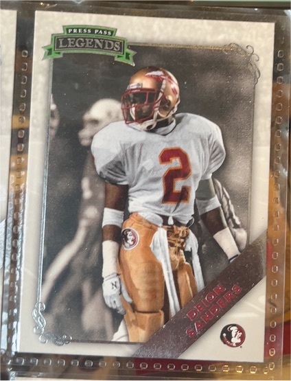 1993 Press Pass Legends Deion Sanders — front
