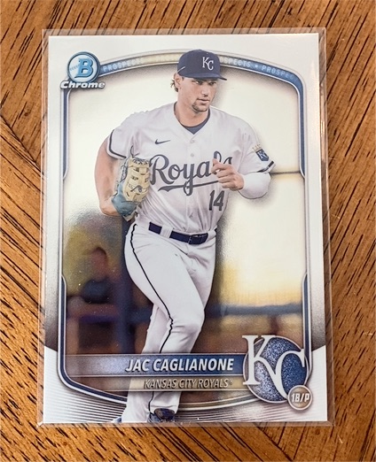 2025 Bowman Chrome Prospects #BCP-103 Jac Caglianone — front