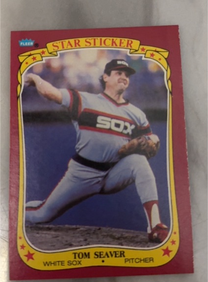 1986 Fleer Star Stickers #109 Tom Seaver — front