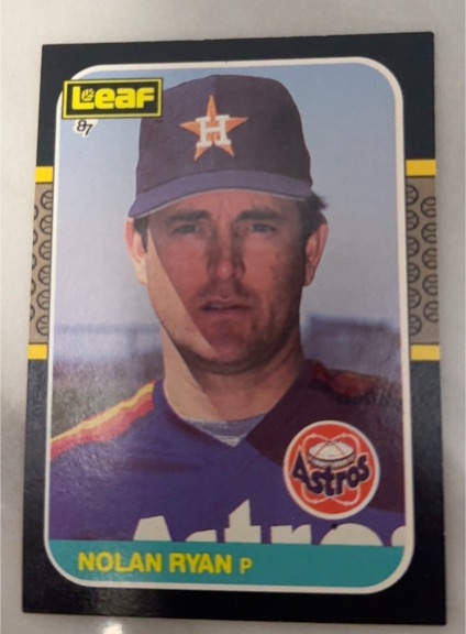 1987 Leaf #257 Nolan Ryan Houston Astros — front