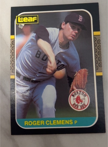 1987 Leaf #190 Roger Clemens — front