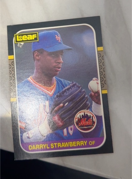 1987 Leaf #68 Darryl Strawberry — front