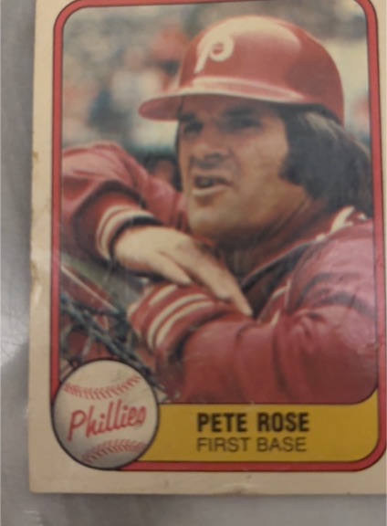 1981 Fleer #1 Pete Rose — front