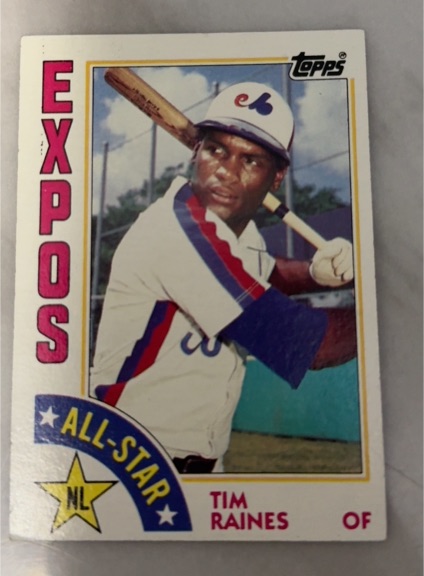 1984 Topps #390 Tim Raines — front