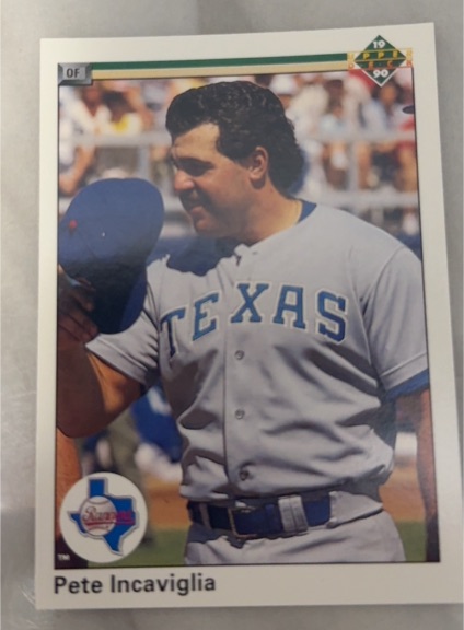 1990 Upper Deck #333 Pete Incaviglia — front