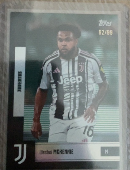 2025 Topps Juventus #92 Weston McKennie — front