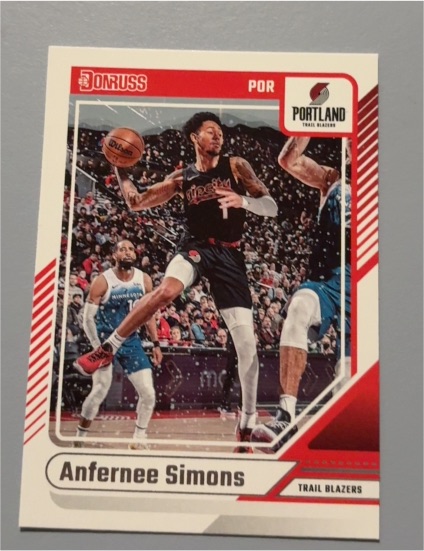 2024-25 Donruss #114 Anfernee Simons Portland Trail Blazers — front