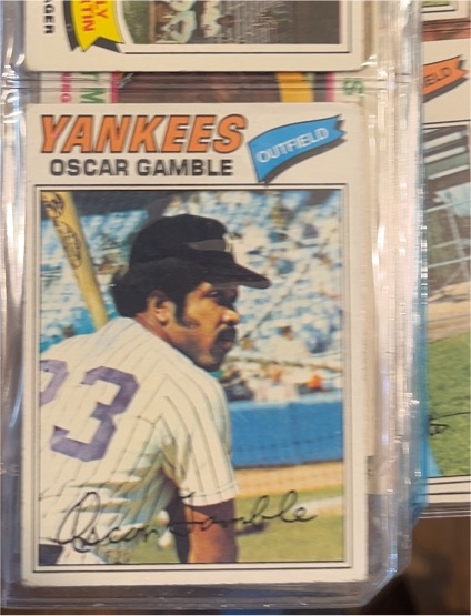 1977 Topps #505 Oscar Gamble — front