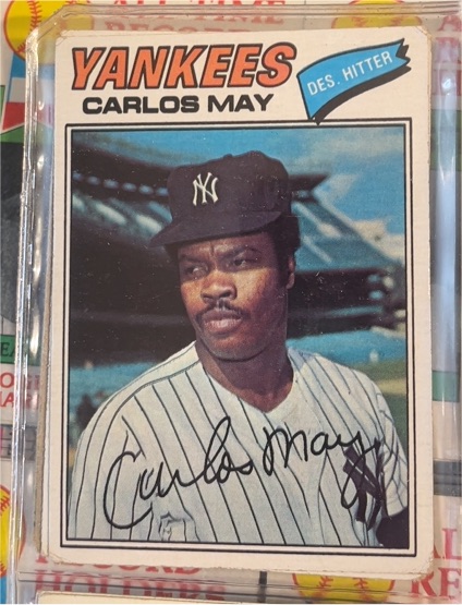 1977 Topps Baseball #568 Carlos May — front