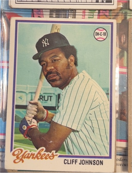 1978 Topps #309 Cliff Johnson — front
