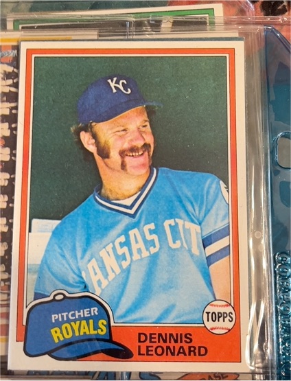 1981 Topps #185 Dennis Leonard — front