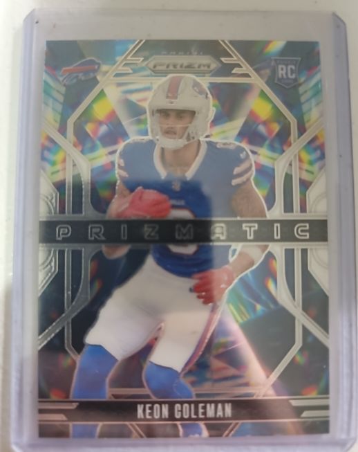 2024 Panini Prizm #15 Keon Coleman Prizmatic Rookie — front