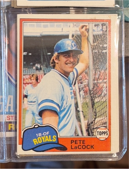 1981 Topps #9 Pete LaCock — front