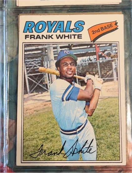 1977 Topps #117 Frank White — front