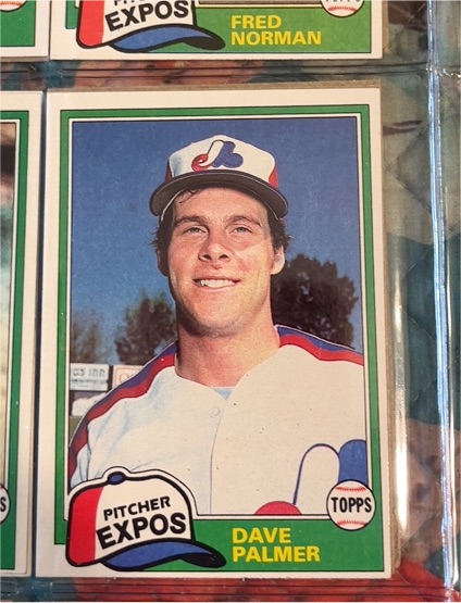 1981 Topps #607 Dave Palmer — front