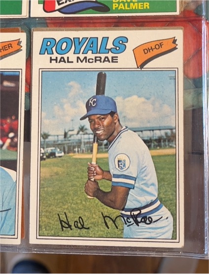 1977 Topps #340 Hal McRae — front