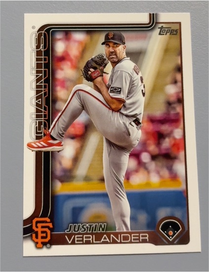 2025 Topps Update #US100 Justin Verlander — front