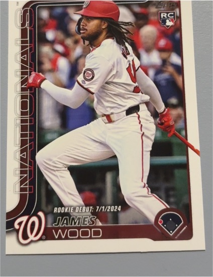 2025 Topps Update #US218 James Wood — front