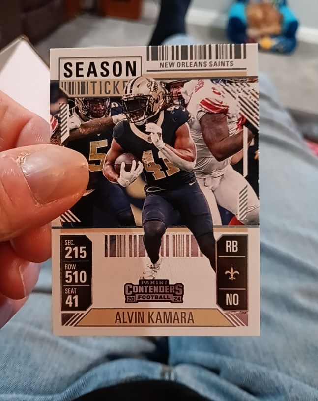 2024 Panini Contenders Season Ticket #41 Alvin Kamara — front