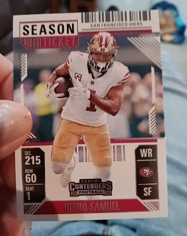 2024 Panini Contenders Season Ticket Deebo Samuel — front