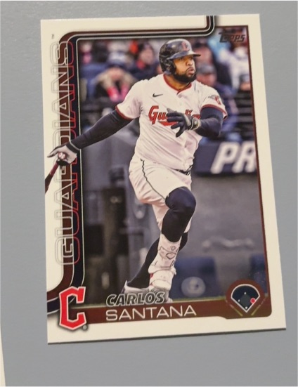 2025 Topps Update #US148 Carlos Santana — front