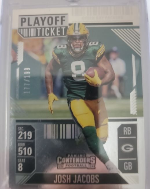 2024 Panini Contenders #35 Josh Jacobs Season Ticket — front