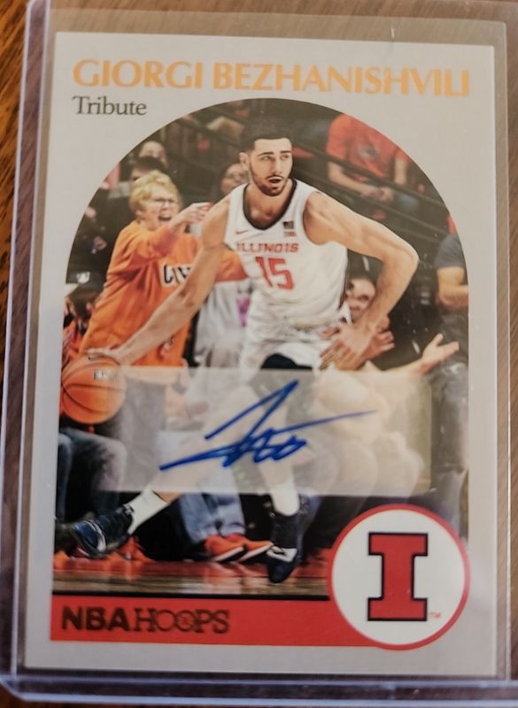2021-22 Panini Chronicles Hoops Retro Autographs #HR-GBE Giorgi Bezhanishvili — front