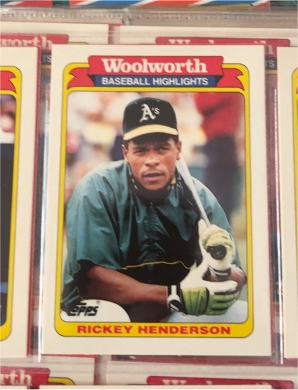 1991 Topps Woolworth Baseball Highlights #2 Rickey Henderson — front