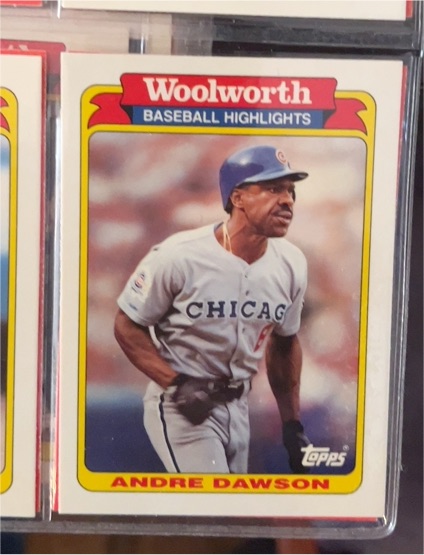 1991 Topps Woolworth Baseball Highlights #9 Andre Dawson — front