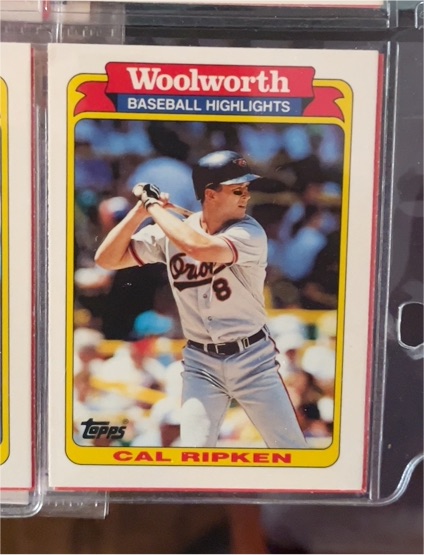 1991 Topps Woolworth Baseball Highlights #18 Cal Ripken Jr. — front