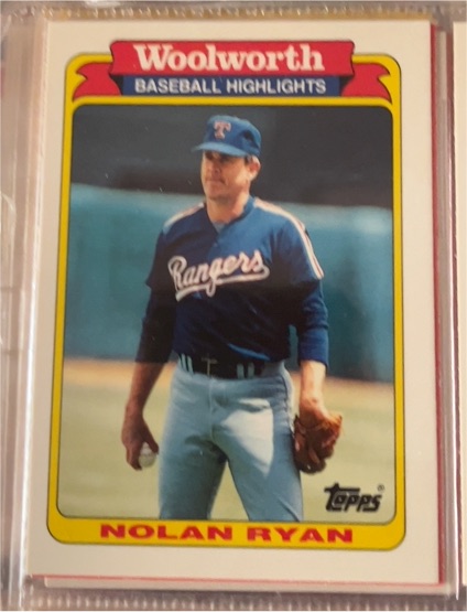 1991 Topps Woolworth Baseball Highlights #19 Nolan Ryan — front