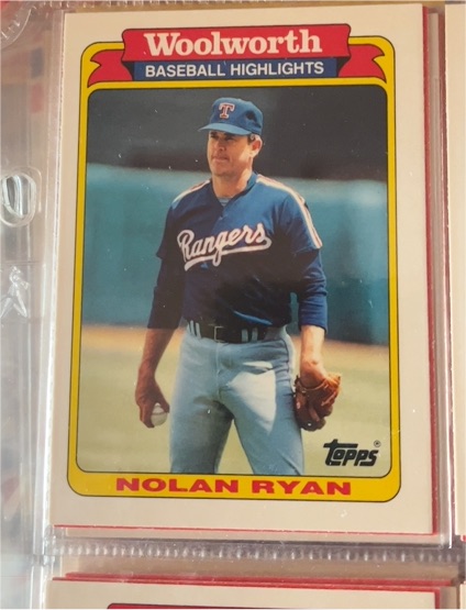 1989 Topps Woolworth Baseball Highlights #19 Nolan Ryan — front