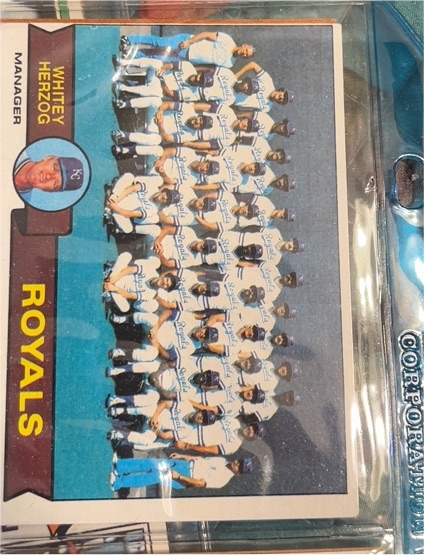 1979 Topps #451 Kansas City Royals Team Checklist Whitey Herzog — front