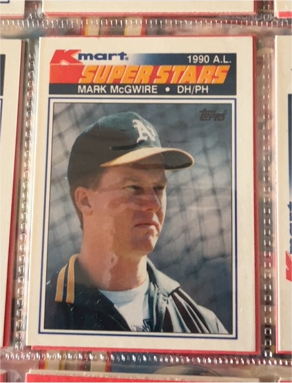 1990 Topps Kmart Super Stars #32 Mark McGwire — front