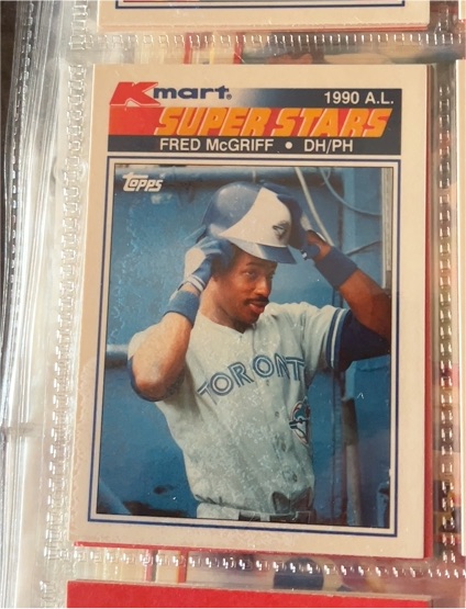 1990 Topps Kmart Super Stars #31 Fred McGriff — front