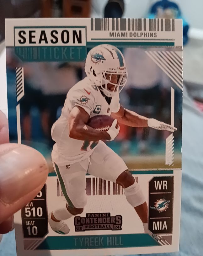2024 Panini Contenders #62 Tyreek Hill Season Ticket — front