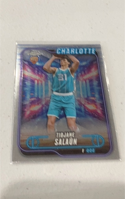 2024-25 Topps Chrome #148 Tidjane Salaun — front