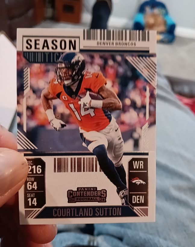 2024 Panini Contenders Season Ticket #28 Courtland Sutton — front
