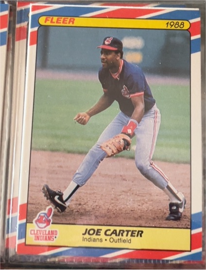 1988 Fleer #6 Joe Carter — front