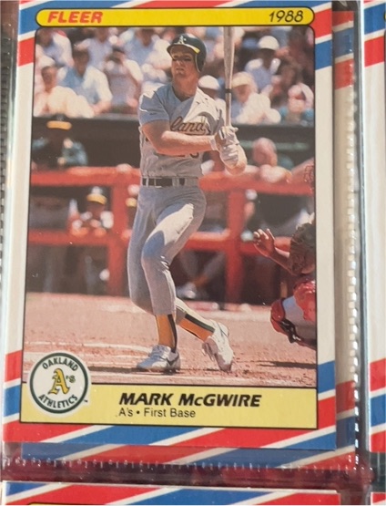 1988 Fleer SuperStars #23 Mark McGwire — front