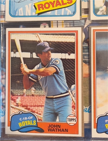 1981 Topps #157 John Wathan — front