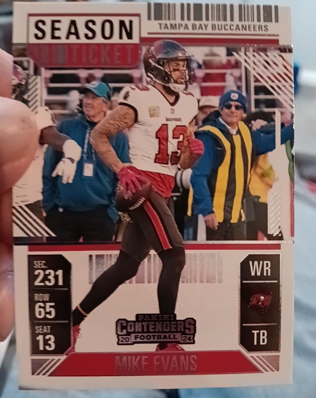 2024 Panini Contenders #93 Mike Evans Season Ticket — front