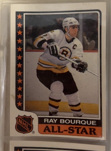 1986-87 Topps All-Star Stickers #11 Ray Bourque — front