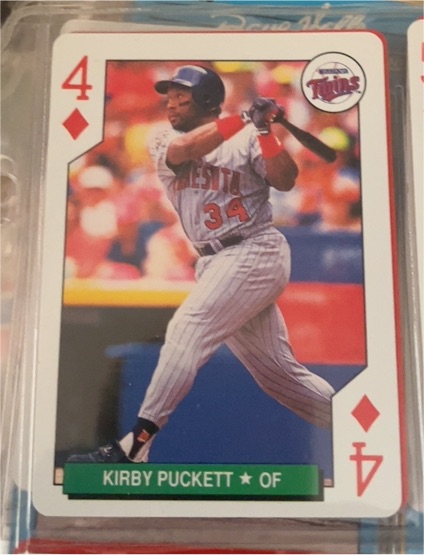 1991 U.S. Playing Cards Major League All-Stars #4D Kirby Puckett — front
