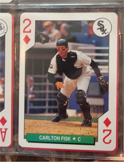 1991 U.S. Playing Cards Major League All-Stars #2D Carlton Fisk — front