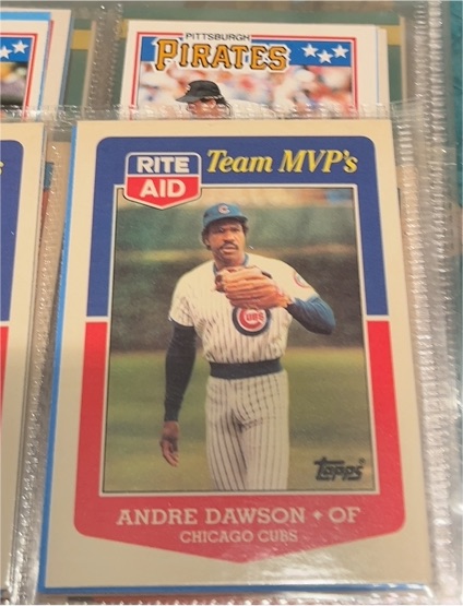 1988 Topps Rite Aid Team MVP's #2 Andre Dawson — front