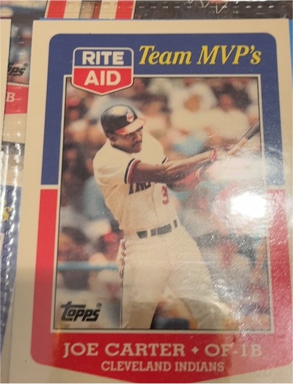 1988 Topps Rite-Aid Team MVP's #17 Joe Carter — front